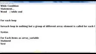 For Each and While Loop In VBA