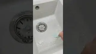 Отмываем кухонную мойку. Кварцевая мойка.