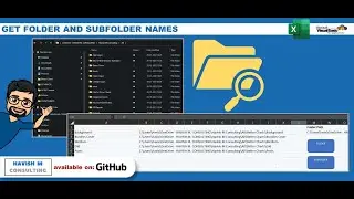 Extract Folder and SubFolder Names in Excel using VBA