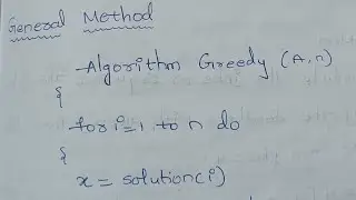 Greddy algorithm | daa