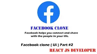 Facebook Clone ( Ui) User Interface Part 2