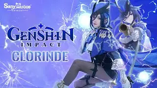 【SanyMuCos】Genshin Impact Clorinde Cosplay Costume Detail Show