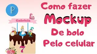 como fazer mockup de bolo pelo celular pelo pixel lab