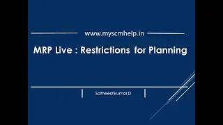 📢SAP S4 Hana : MRP Live -RESTRICTIONS