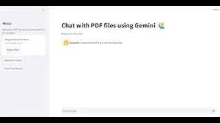 Gemini Langchain Multi pdf user interactive chatbot