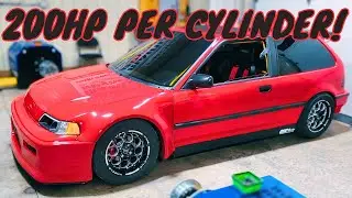Nick's Civic surprises us on the Hub Dyno!