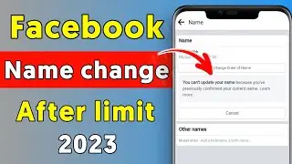 You Can't Update Your Name Because You've Previously Confirmed Your current Name Facebook 2023