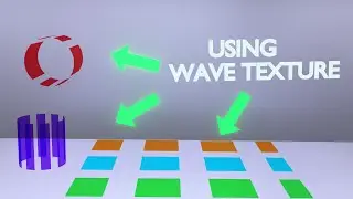 BLENDER 4 WAVE TEXTURE  on objects