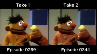 Sesame Street Take Comparison: Ernie plans a bath (1971-1972)