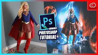 SUPER GIRL photoshop manipulation tutorial