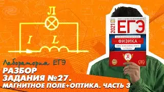 Задание №27 | Магнитное поле + Оптика | ЕГЭ Физика 2021.