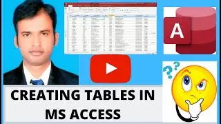 MS ACCESS | Create Table  in MS Access