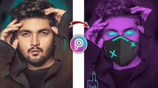 Neon Glowing Vector Art in PicsArt || Vector Art in Picsart || Neon Vector Art Concept