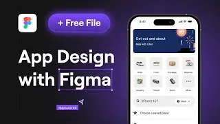 Mobile App Design in Figma - Tutorial (+ free file 🎁) - Sharing App UI - PART #1