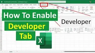 How to Enable the Developer Tab in Excel for VBA and Macros