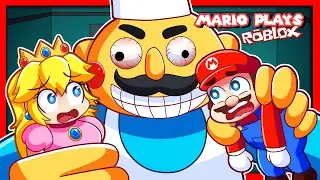 👲 ROBLOX ESCAPE SCARY MR. MIX! [CREEPY OBBY] | Mario Plays Roblox Mr. Mix