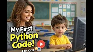 Learn Python for Kids | First Program (Hello Python) | Fun Animation 🎬