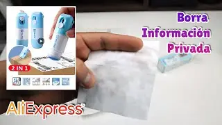 💥 Borra informacion personal de recibos de compras, bancos, papel termico