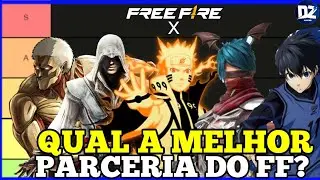 RANQUEANDO TODAS AS PARCERIAS DO FREE FIRE (ATUALIZADO) [ TIER LIST ]