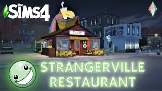 Sims 4 Speed Build: Strangerville Restaurant 👽🍔