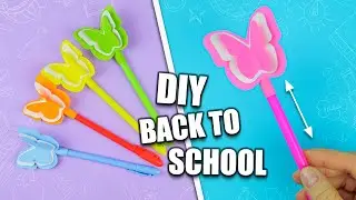 Красивые насадки на ручки | DIY Канцелярия из бумаги своими руками