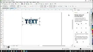 Masukan Objek Gambar Kedalam Text corel draw