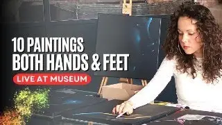 LIVESTREAM - More Layers on 10 Paintings with Hands & Feet Live in the Museum