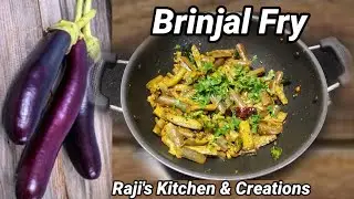 Brinjal Fry Recipe/Long Brinjal Fry Recipe/Vanaya fry Recipe