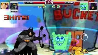 MUGEN : I Am...SpongeBob : Dio Brando & Dark Baltan vs Batman & SpongeBob
