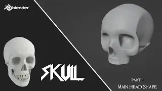 Blender Skull - Part 1 - Main Head Shape | Basic Modeling Course (No Sculpt!)