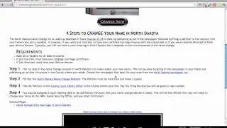 How to Change Your Name in North Dakota.