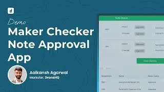 Maker Checker Note Approval App in Banking