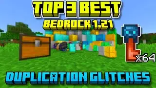 3 BEST MINECRAFT BEDROCK 1.21 DUPLICATION GLITCHES! (Playstation, Xbox, Switch, MCPE, PC)