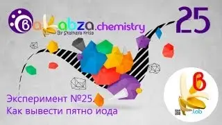 Эксперимент №25. Как вывести пятно йода (2Na2S2O3 + I2 = Na2S4O6 + 2NaI)