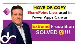 Move or Copy SharePoint Lists connected to Power Apps Canvas apps