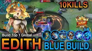 EDITH BLUE BUILD IN MYTHIC RANK😱|| EDITH BEST BUILD 2023🔥||EDITH BUILD TOP 1 GLOBAL (2023)
