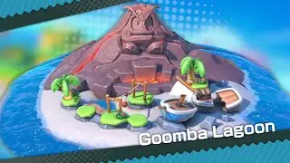 Super Mario Party Jamboree - Goomba Lagoon (15 Turns - 2 Players)