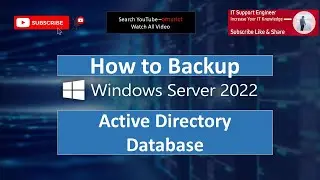 How to Backup Active Directory database on Server 2022 | IT Support Engineer | omarict
