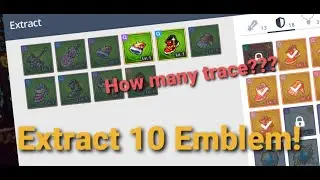 MapleStory M - Extracting 10 emblems can get how many trace?