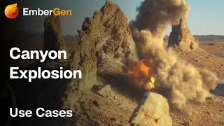Canyon Explosion - EmberGen VFX Shot Breakdown