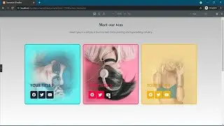 WordPress Elementor Team hover template || Elementor Cloud hover effect