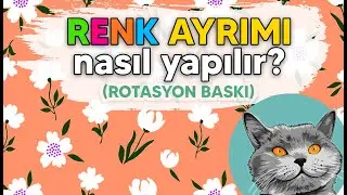 RENK AYRIMI NASIL YAPILIR? Rotasyon baskı için renk ayrımı yapma! Color separation  in photoshop!