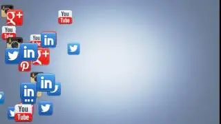 Social icon floating linkedin