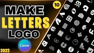 How to make letter logo in canva | Logo design tutorial | part 1