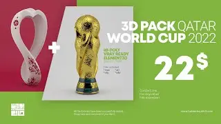 FIFA World Cup Trophy 3D Model - Qatar 2022
