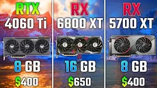 RTX 4060 Ti против RX 6800 XT против RX 5700 XT   Тест в 7 играх  1440p