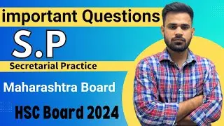 important questions of sp class 12 | secretarial practice class 12 maharashtra board