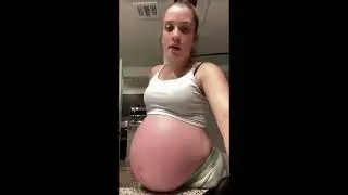 MASSIVE 38 Weeks Pregnant Torpedo Bump #pregnant #shorts #foryou  #pregnancy #viral #goviral #short