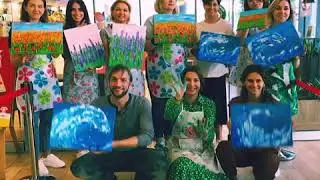 Intuitive art workshop in Warsaw city 🎨👨🏻‍🎨 art your life 💜 Интуитивная живопись в Варшаве