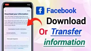 How to Download Information / Data From Facebook 2024 | Full Guide